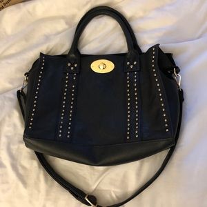 black and gold purse